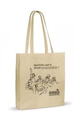 Sac soufflet coton OCCE "Apprendre, agir et décider ensemble !"
